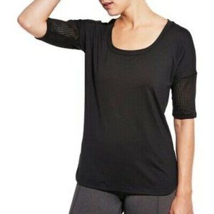 Calia By Carrie Underwood  Laser Cut Sleeve Top